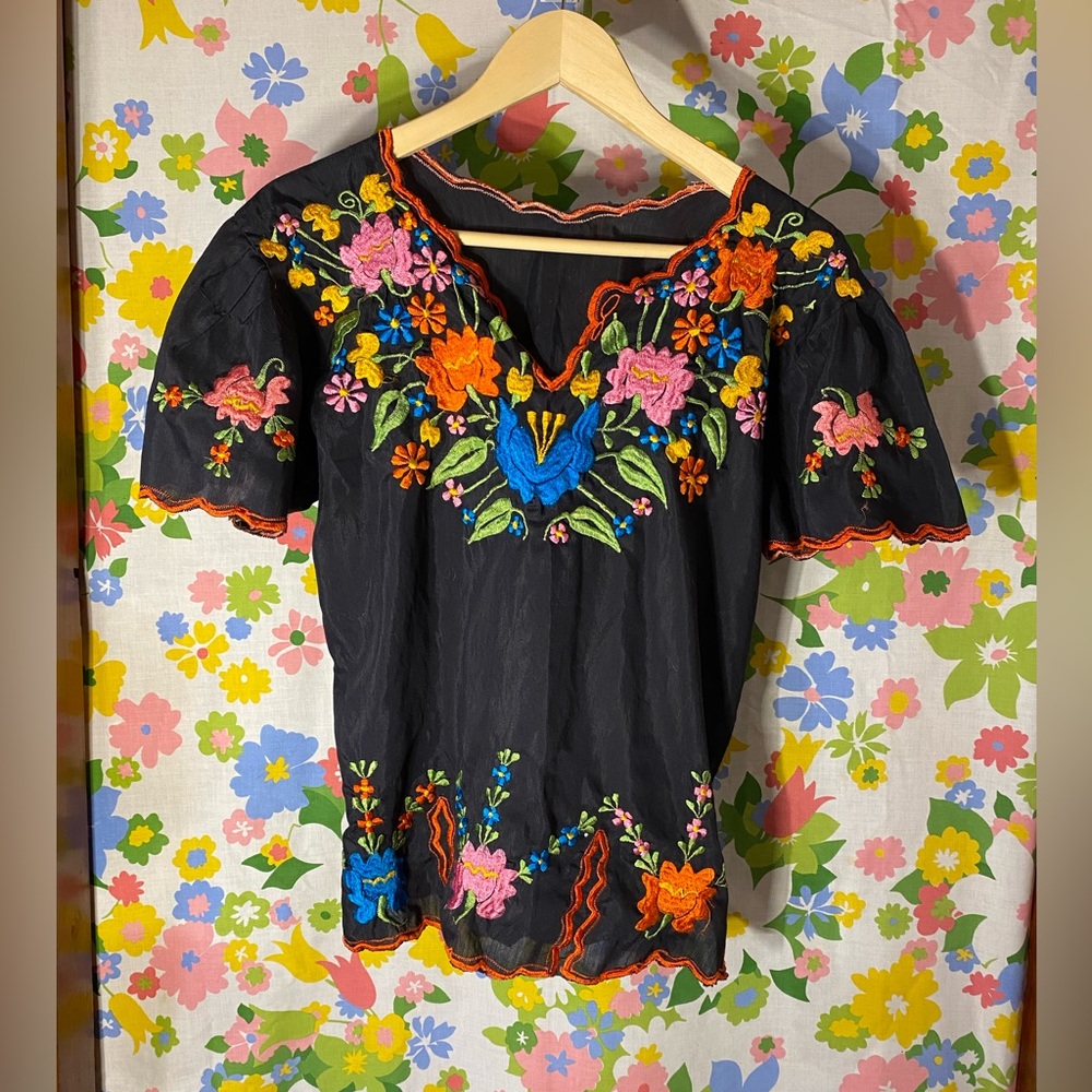 70’s floral top